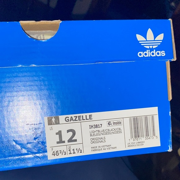 adidas Other - Adidas Gazelle Blue Shoe Box